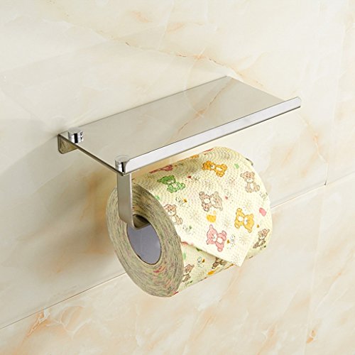 Byrhgood estantería de Pared, 304 de Acero Inoxidable baño higiénico Titular de Papel Soporte de Papel higiénico con un Estante de una Tienda de telefonía móvil Byrhgood estantería de Pared, 304 de Acero Inoxidable baño higiénico Titular de Papel Soporte de Papel higiénico con un Estante de una Tienda de telefonía móvil