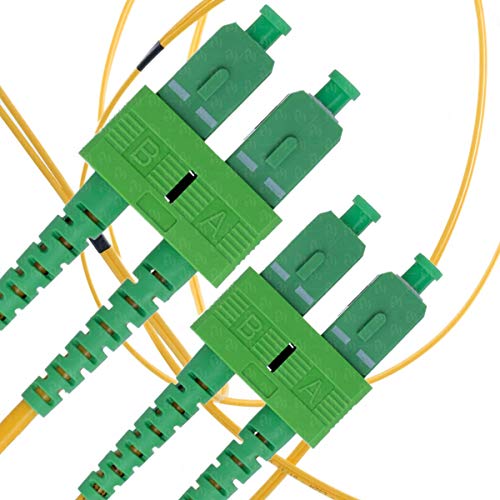 Cable de Fibra Óptica SC a SC 20M Monomodo Duplex - APC/APC - 9/125um OS1 (LSZH) - Latiguillo Doble Fibra Óptica - Beyondtech PureOptics Cable Series Cable de Fibra Óptica SC a SC 20M Monomodo Duplex - APC/APC - 9/125um OS1 (LSZH) - Latiguillo Doble Fibra Óptica - Beyondtech PureOptics Cable Series