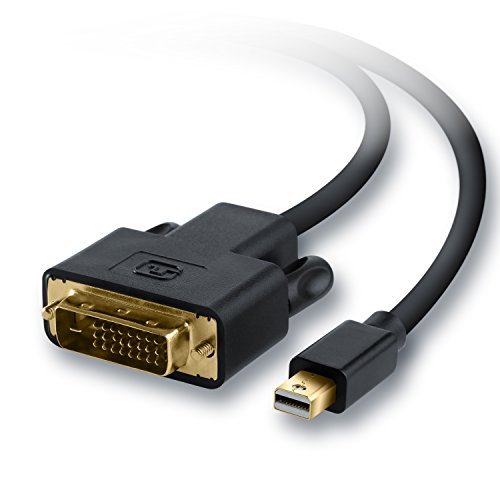 CSL Full HD 3m Mini DisplayPort (MiniDP) a DVI cable | 1080p | cable de datos Apple/Lenovo | certificado | PC y APPLE / iMac, Mac, MacBookPro, MacBookAir / Lenovo ThinkPad / tarjetas gráficas (ATI/Nvidia) | negro