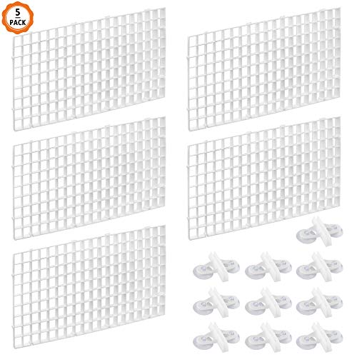 Dadabig 5 Piezas de Divisor de Acuario Rejilla de Plástico para Acuario Separador de Bandeja para Peces con Clips de Aislamiento,Blanco (30 * 15cm) Dadabig 5 Piezas de Divisor de Acuario Rejilla de Plástico para Acuario Separador de Bandeja para Peces con Clips de Aislamiento,Blanco (30 * 15cm)