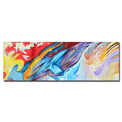 Decor Colorful Abstract Canvas Painting Poster Print Decor Wall Art Pictures For Living Room Bedroom 20x60cm