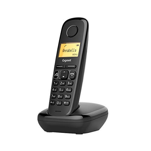 Gigaset A270 - Teléfono Inalámbrico Manos Libres, Pantalla Iluminada 1.5", Agenda 80 Contactos, Color Negro Gigaset A270 - Teléfono Inalámbrico Manos Libres, Pantalla Iluminada 1.5", Agenda 80 Contactos, Color Negro