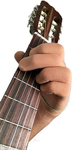 Guante de guitarra Guante de bajo para la punta delos dedos por Musician Practice Glove –L- 2 guante de guitarra-Para músicos profesionales y principiantes- Continúe tocando sin dolor, sin problemas médicos
