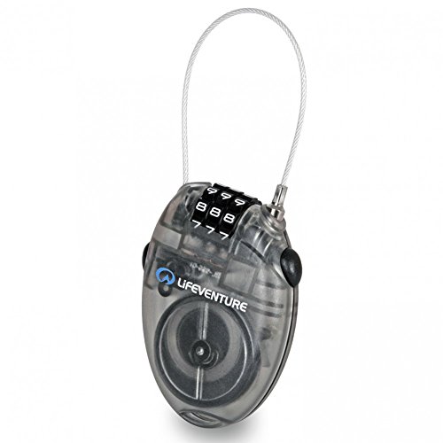 Lifeventure Mini Cable Lock, Unisex-Adult, Grey, One Size