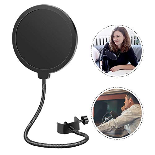 Neewer NW (B-3) 6 Pulgadas Forma Redonda Estudio Micrófono Mic Viento Pop Protección Máscara Cartel con Abrazadera de Soporte (Filtro en Negro) Neewer NW (B-3) 6 Pulgadas Forma Redonda Estudio Micrófono Mic Viento Pop Protección Máscara Cartel con Abrazadera de Soporte (Filtro en Negro)