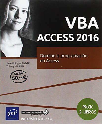 Pack:VBA Access 2016. Domine la programación en Access