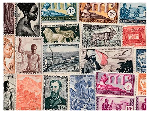 pghstamps África ecuatorial francés 200 Colección de Diferentes Sellos para coleccionistas