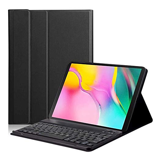 Showyun Funda Teclado Tablet para Samsung Galaxy Tab S5e 10.5 Inch SM-T720 / T725, Diseño español, Funda Teclado Bluetooth Inalámbrico Removible para Samsung Galaxy Tab S5e - Negro