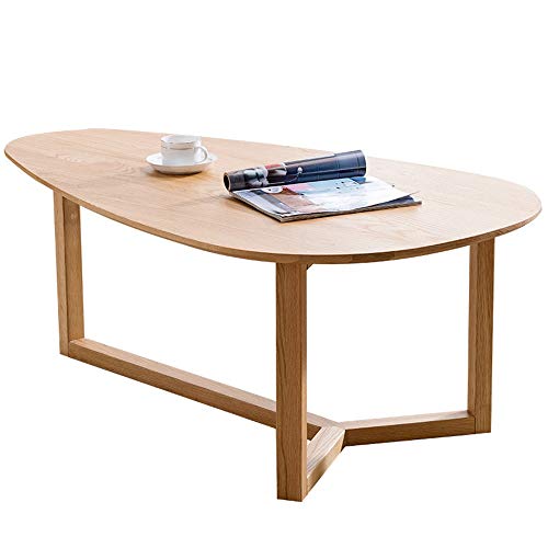 Tabla centro Nordic creativo gota del agua de la mesa de centro simple de madera maciza Mesa de Apartamento pequeño roble blanco mesa de centro de la sala tabla creativa del café para el Ministerio de