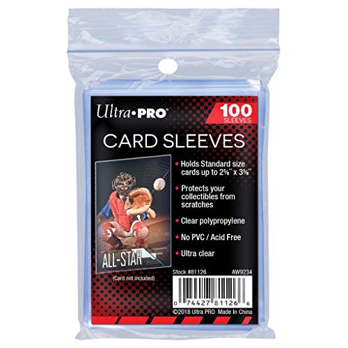 Ultra Pro Sleeves - Accesorios para tarjetas, pack de 100 Ultra Pro Sleeves - Accesorios para tarjetas, pack de 100