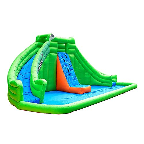 WYJW Trampolín Inflable Duradero del Castillo de la casa de la Despedida con el tobogán Obstáculo Toboganes Juegos inflables del PVC Casa Hinchable Zona de Juegos Infantil