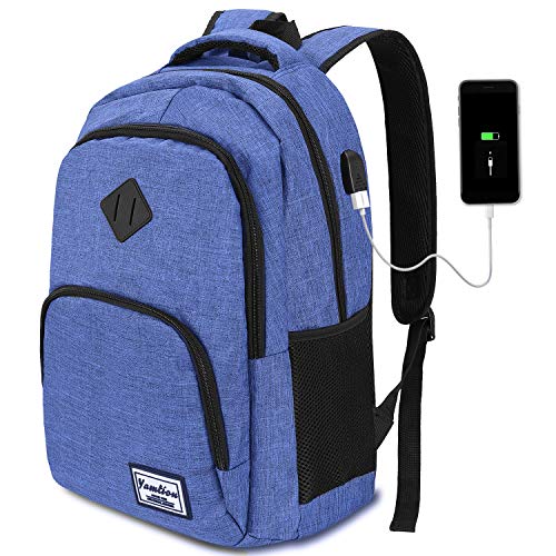 YAMTION Mochila Portatil para Hombre con Puerto de Carga Externa USB para Macbook y Netbook Negocio Escolar -35L YAMTION Mochila Portatil para Hombre con Puerto de Carga Externa USB para Macbook y Netbook Negocio Escolar -35L