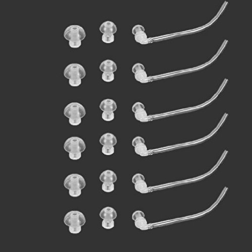 18 tapones para los oídos con 6 tubos Resound BTE para audífonos (talla S, M, L) 18 tapones para los oídos con 6 tubos Resound BTE para audífonos (talla S, M, L)