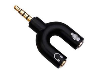 3.5mm Audio Splitter Stereo A Mic Y Auriculares Jack Adaptador TeléFono (1 Pack)