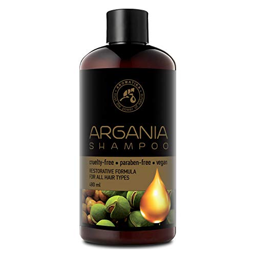 Aceite de Argan 480ml - Shampoo con Aceite de Argán Natural y Extractos de Hierbas - para Todo Tipo de Cabello - Fórmula Reparadora Especial para Hombres - Cuidado del Cabello - Argan Oil Champu