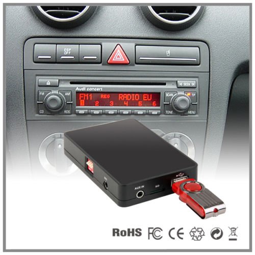Adaptador de interfaz del reproductor de CD a MP3 auxiliar para coche Audi A4 A6 A8 All Road S4 TT