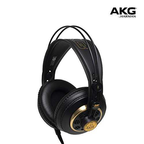 AKG K 240 Studio - Auriculares Profesional, Negro, 6,00 x 9,20 x 6,00 pulgadas