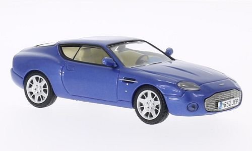 Aston Martin DB7 Vantage Zagato, azul metálico , 2003, Modelo de Auto, modello completo, WhiteBox 1:43
