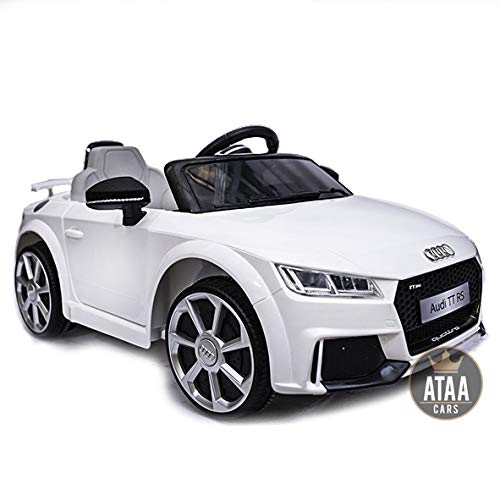 Audi TT RS 12v Licenciado con Mando - Coche eléctrico para niños - Blanco