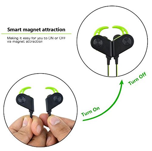 Auriculares Bluetooth 4.2 magnéticos con micrófono Deporte inalámbrico estéreo Genai