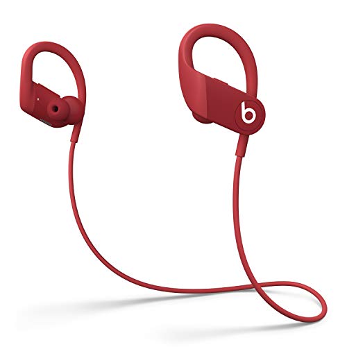 Auriculares Inalámbricos de Alto Rendimiento Powerbeats - Chip H1 de Apple, Bluetooth de Clase 1, 15 Horas de Sonido Ininterrumpido, Tapones Resistentes al Sudor - Rojo (Ultimo Modelo)