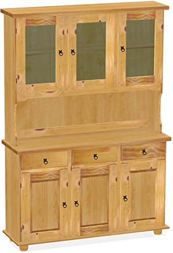 Brasilmöbel vladon aparador Madera de Pino barnizada y Encerada, Tono Miel (L/H/B: 129 x 40 x 187 cm Brasilmöbel vladon aparador Madera de Pino barnizada y Encerada, Tono Miel (L/H/B: 129 x 40 x 187 cm