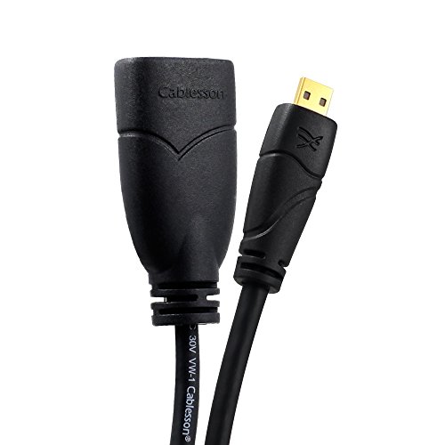 Cablesson Ivuna - Cable alargador micro HDMI para conectar al PC o la televisión
