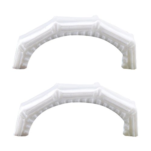 DaoRier Puente de Arco Decorativo Coleccionables de Decoración del Hogar Habitación Oficina Salón Bar Barra Jardin 2PCS Blanco Size 2×3.5cm DaoRier Puente de Arco Decorativo Coleccionables de Decoración del Hogar Habitación Oficina Salón Bar Barra Jardin 2PCS Blanco Size 2×3.5cm