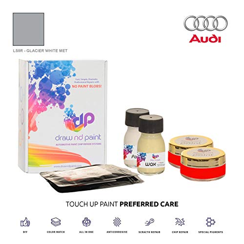 DrawndPaint for/Audi Q5 Hybrid Quattro/Glacier White Met - LS9R / Touch-UP Sistema DE Pintura Coincidencia EXACTA/Preferred Care