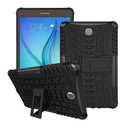 Galaxy Tab A 9,7 Caso, Galaxy Tab A 9,7 Cubierta, Doble Capa protección Choque absorción híbrido Rugged Funda Carcasa rígida con función Atril para Samsung Galaxy Tab A 9,7 [SM-T550/T555]