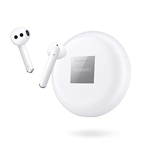 HUAWEI FreeBuds 3 - Auriculares inalámbricos con cancelación de Ruido Activa (Chip Kirin A1, Baja latencia, conexión Bluetooth ultrarrápida, Altavoz de 14 mm, Carga inalámbrica), Color Blanco