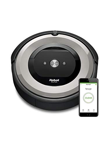 iRobot Roomba e5154 - Robot Aspirador Óptimo Mascotas, Succión 5 Veces Superior, Cepillos de Goma Antienredos, Sensores Dirt Detect, Suelos Duros y Alfombras, Wifi, Programable App, compatible Alexa iRobot Roomba e5154 - Robot Aspirador Óptimo Mascotas, Succión 5 Veces Superior, Cepillos de Goma Antienredos, Sensores Dirt Detect, Suelos Duros y Alfombras, Wifi, Programable App, compatible Alexa