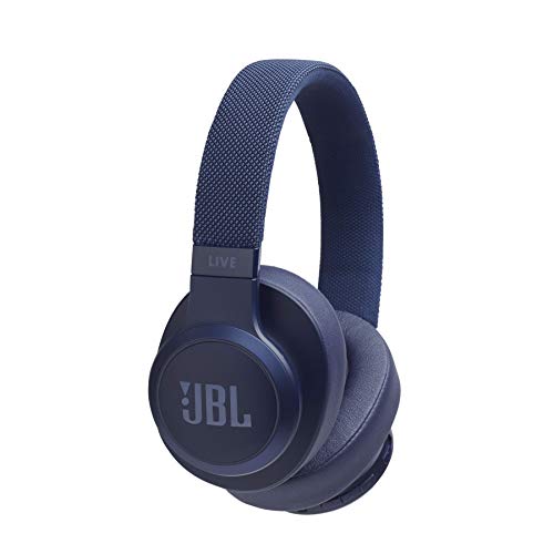 JBL LIVE 500BT - Auriculares Inalámbricos con Bluetooth, Asistente de voz integrado, Calidad de Sonido JBL con Tecnologías TalkThru y AmbientAware, Hasta 30h de música, Color Azul, con Alexa integrada