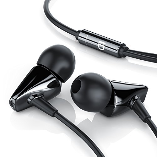 LIAM & DAAN - Auriculares intrauditivos de cerámica Metro - Auriculares de Gama Alta - Diseño en Negro LIAM & DAAN - Auriculares intrauditivos de cerámica Metro - Auriculares de Gama Alta - Diseño en Negro