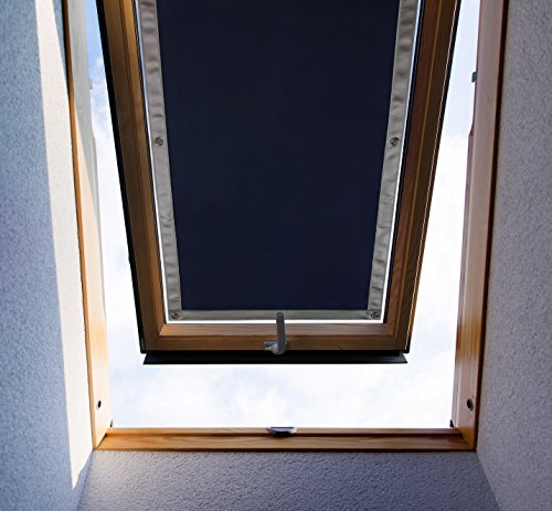PUROVI® Protección solar térmica para ventanas detecho | Protección térmica para interiores | sin taladrar y sin pegamento | gran selección para ventanas Velux + Roto | Tamaño seleccionado: VELUX 304 Y M04 - 60 x 73 cm