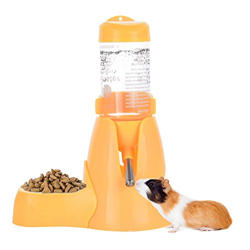 ShareWe Botella de Agua para Animales Dispensador Waterer Automático con Recipiente Tapa para Mascotas Gato Hamsters Ratas Cobayas Hurones Rabbits Conejos Animales pequeños