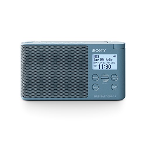 Sony XDRS41DL.EU8 - Radio portátil Digital (Dab/Dab+/FM, Altavoz, 5 presintonías Digitales y 5 analógicas, Pantalla LCD, Temporizador, Adaptador CA) Azul