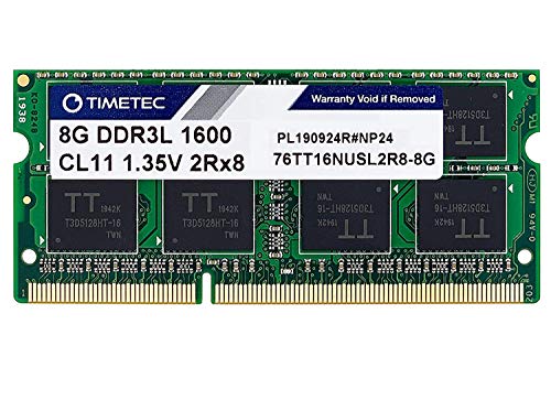 Timetec Hynix IC 8GB DDR3L 1600MHz PC3-12800 Unbuffered Non-ECC 1.35V CL11 1Rx8 Single Rank 204 Pin SODIMM Portatil Memoria Principal Module Upgrade (8GB) Timetec Hynix IC 8GB DDR3L 1600MHz PC3-12800 Unbuffered Non-ECC 1.35V CL11 1Rx8 Single Rank 204 Pin SODIMM Portatil Memoria Principal Module Upgrade (8GB)