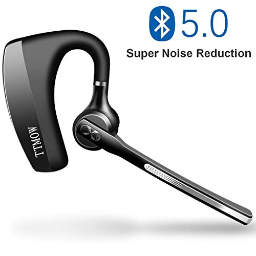 TTMOW Auriculares Bluetooth 5.0 Manos Libres con Dos Micrófono de Reducción de Ruido CVC 8.0 en Conductores Oficina Reunión de Negocios para Todos los Moviles, Color Negro TTMOW Auriculares Bluetooth 5.0 Manos Libres con Dos Micrófono de Reducción de Ruido CVC 8.0 en Conductores Oficina Reunión de Negocios para Todos los Moviles, Color Negro