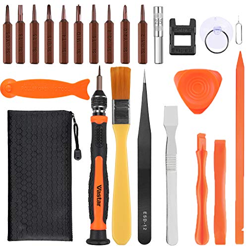 Vastar Juego de Destornilladores de Precisión - S2 Acero Destornilladores Precisión Kit de Herramientas de Reparación para iPhone 11pro/11/XR/XS/XS Max/X/Macbook/iPod/iPad-10 PC ect Vastar Juego de Destornilladores de Precisión - S2 Acero Destornilladores Precisión Kit de Herramientas de Reparación para iPhone 11pro/11/XR/XS/XS Max/X/Macbook/iPod/iPad-10 PC ect