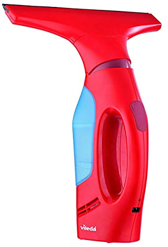 Vileda Windomatic - Aspirador de ventanas con labio de goma, limpiacristales con cabezal flexible y depósito de agua, aspiración vertical y horizontal, medidas 17,5x12x32 cm, color rojo Vileda Windomatic - Aspirador de ventanas con labio de goma, limpiacristales con cabezal flexible y depósito de agua, aspiración vertical y horizontal, medidas 17,5x12x32 cm, color rojo