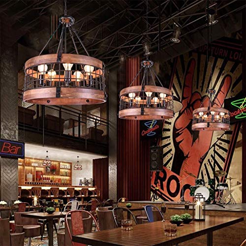 ZJN-JN de techo Iluminación de interior, Luces colgantes, luz pendiente de la vendimia del viento industrial isla luz de techo - Dormitorio Ático restaurante bar de madera de madera del arte de la lám ZJN-JN de techo Iluminación de interior, Luces colgantes, luz pendiente de la vendimia del viento industrial isla luz de techo - Dormitorio Ático restaurante bar de madera de madera del arte de la lám