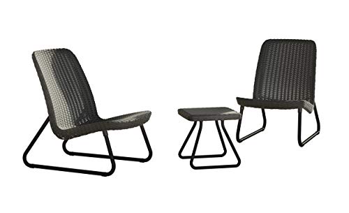 Allibert Rio Patio - Sets de mobiliario Exterior (Negro, Gris, Polipropileno (PP)) Allibert Rio Patio - Sets de mobiliario Exterior (Negro, Gris, Polipropileno (PP))