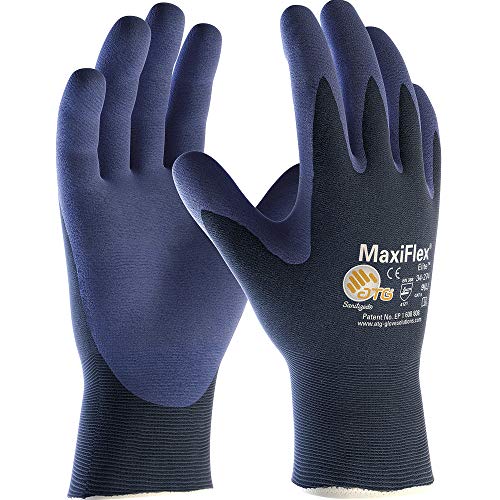 ATG 34-274 - Guante MaxiFlex® Elite™, color azul, talla 8