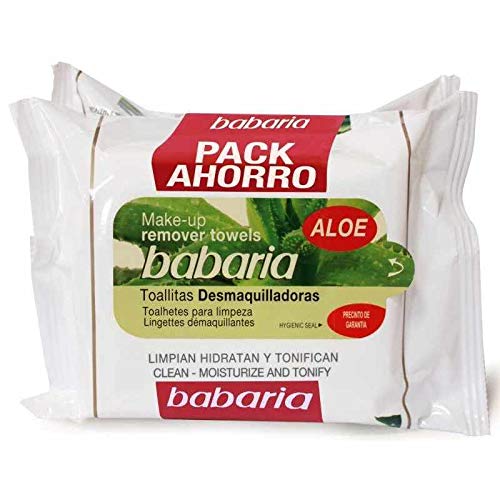 Babaria Babaria Toallitas Desmaq.Aloe Vera 2X20 Ud Pack 40 ml