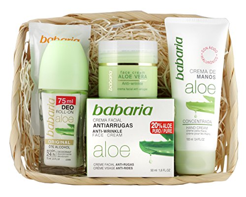 Babaria Crema Facial Antiarrugas 20% Aloe Vera de Manos y Desodorante Roll-On - 225 ml Babaria Crema Facial Antiarrugas 20% Aloe Vera de Manos y Desodorante Roll-On - 225 ml