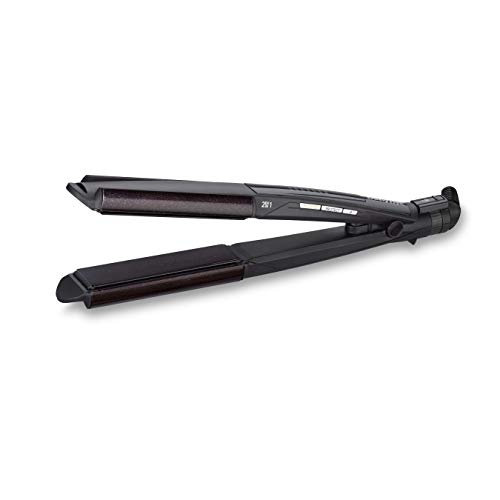 BaByliss Diamond Slim ST330E - Plancha de pelo, función I-curl para rizar, placas flotantes Diamond Ceramic, 6 temperaturas (140º - 235º) BaByliss Diamond Slim ST330E - Plancha de pelo, función I-curl para rizar, placas flotantes Diamond Ceramic, 6 temperaturas (140º - 235º)