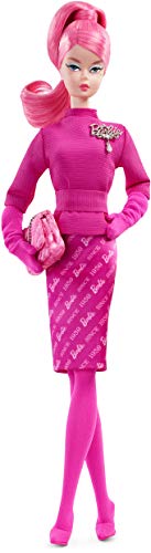 Barbie Barbie-FXD50 60º Aniversario Fashion Model Collection Muñeca Orgullosamente Pelo Rosa, Multicolor (Mattel FXD50)
