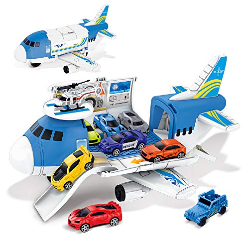 BeebeeRun Coche de Juguete 2 3 4 5 Años,Coches Juguete para Niños Chicos,Camión Transportador Aviones De Juguete Regalo BeebeeRun Coche de Juguete 2 3 4 5 Años,Coches Juguete para Niños Chicos,Camión Transportador Aviones De Juguete Regalo