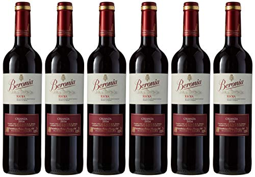 Beronia Crianza Vino D.O.Ca. Rioja - 6 Botellas de 750 ml - Total: 4500 ml Beronia Crianza Vino D.O.Ca. Rioja - 6 Botellas de 750 ml - Total: 4500 ml